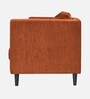 Aria Fabric 1 Seater Sofa in Orange Colour