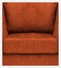 Aria Fabric 1 Seater Sofa in Orange Colour
