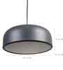 Aria Grey Iron Hanging Light | E27 holder | without Bulb | Eliante
