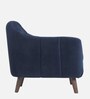 Aria Velvet 1 Seater Sofa in Blue Colour