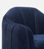 Aria Velvet 1 Seater Sofa in Blue Colour