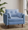 Ariahana Fabric Arm Chair in Blue Colour