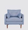 Ariahana Fabric Arm Chair in Blue Colour