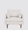 Ariahana Fabric Arm Chair in Ivory Colour