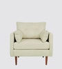 Ariahana Fabric Arm Chair in Light Green Colour