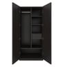 Ariana 2 Door Wardrobe in Antique Ebony Finish