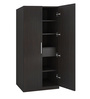 Ariana 2 Door Wardrobe in Antique Ebony Finish