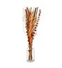Arias Decorative Glass with Dry Flowers Brown Vase
