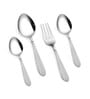 Arias Sysco Silver Stainless Steel (Set of 24) Table Spoon & Fork Set with Stand
