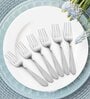 Arias Sysco Silver Stainless Steel (Set of 6) Fork Set