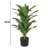 Arick Decor 33 Inch Artificial Real Touch Dracaena Plants With Black Pot