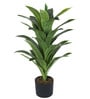 Arick Decor 33 Inch Artificial Real Touch Dracaena Plants With Black Pot