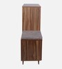 Ariel 23- Pairs 3 Door Shoe Cabinet Walnut Finish With Seating