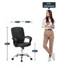 Aries Mid Back Executive Chair in Black Colour