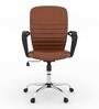 Aries Leatherette Executive Chair in Brown Colour