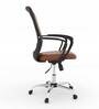 Aries Leatherette Executive Chair in Brown Colour