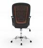 Aries Leatherette Executive Chair in Brown Colour