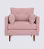 Arihana Boucle Fabric Accent Chair In Blue Colour