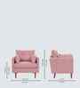 Arihana Boucle Fabric Accent Chair In Blue Colour