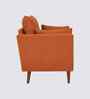 Arihana Boucle Fabric Accent Chair In Blue Colour