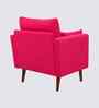 Arihana Boucle Fabric Accent Chair In Blue Colour