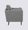 Arihana Boucle Fabric Accent Chair In Blue Colour