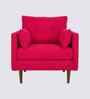Arihana Boucle Fabric Accent Chair In Blue Colour
