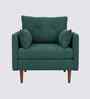 Arihana Boucle Fabric Accent Chair In Blue Colour
