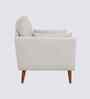 Arihana Boucle Fabric Accent Chair In Blue Colour