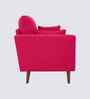 Arihana Boucle Fabric Accent Chair In Blue Colour