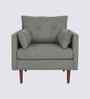 Arihana Boucle Fabric Accent Chair In Blue Colour