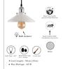 Ario White Metal Hanging Light