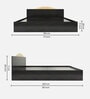 Arisa King Size Bed  in Wenge Finish with Box Storage