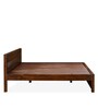 Arisa Solid Wood King Size Bed in Walnut Finish
