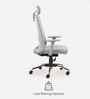 Aristo Ergonomic Chair With With Headrest In Grey Finish