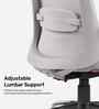 Aristo Ergonomic Chair With With Headrest In Grey Finish