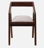 Aristo Teak Wood Arm Chair In Brown Finish (Set of 2)