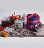 Aristo Stylish Steel Picnic Tiffin Box Jumbo Containers set of 4 with Bag