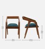Aristo Teak Wood Arm Chair In Teak Finish (Set of 2)