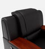 Aristocrat Advance Leatherette 1 Seater Sofa In Black Colour