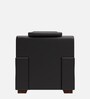 Aristocrat Advance Leatherette 1 Seater Sofa In Black Colour