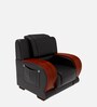 Aristocrat Advance Leatherette 1 Seater Sofa In Black Colour