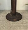 Aristro Wooden Floor Lamp with Jute Shade & Brown Base