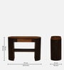 Arivu Mango Wood Console Table In Walnut Finish