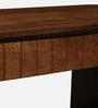 Arivu Mango Wood Console Table In Walnut Finish