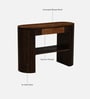 Arivu Mango Wood Console Table In Walnut Finish