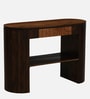 Arivu Mango Wood Console Table In Walnut Finish