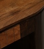 Arivu Mango Wood Console Table In Walnut Finish