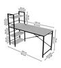 Arkane Multipurpose Table Study In Industrial White with Black Frame Finish