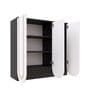 Arkane Shoe Rack In Black And White Finish